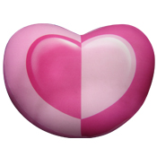 corazon subli rosa-1, Cojin decorativo en forma de corazon sublimado, los precios mostrados son mínimos ya que estos varían conforme a las características solicitadas, favor de contactar para obtener una cotización exacta